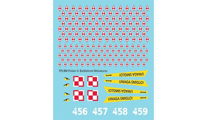 Flames of War Polish Decals